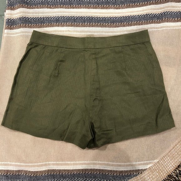 J Crew Green Linen Shorts Crossover Skort (NWT) 2 - Picture 5 of 5